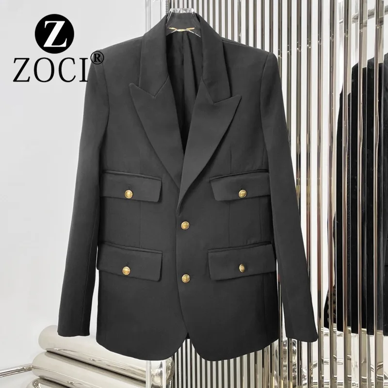 

[ZOCI] Designer's Home School Style Button Decorative Pocket Suit Jacket