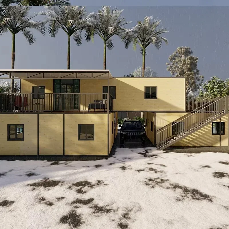 YG 20ft 40ft وحدات منزل الحاويات بالجملة مخصص 2 طابقا توسيع حاوية منزل 3-6 غرفة نوم الفنادق الفاخرة الجاهزة #3