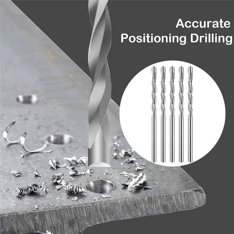 

T98C-50Pcs Drywall Bit Drywall Guide Point Cutting Bits Diameter ,1/8 Inch Titanium Nitride Drill Bits,Drywall Tools