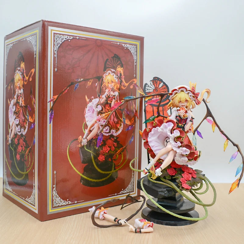 27cm Touhou Project Flandre Scarlet Anime Girl Figure Touhou Project  Remilia Scarlet/Sakuya Izayoi Action Figure Model Doll Toys