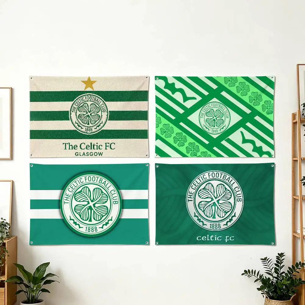 Football C-Celtic FC  Art Hanging Flag, Wall Banner for Bedroom Home Outdoor Decoration