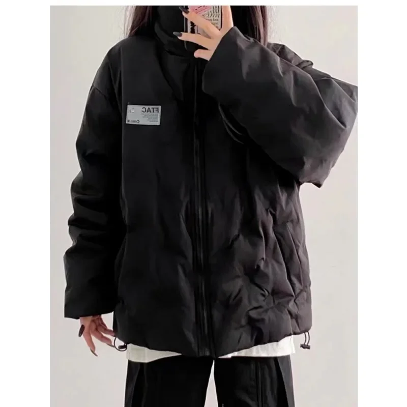 Fashionable Women's Down Cotton Jacket 2024 New Winter Personalized Internet Celebrity Thick Cotton Jacket Casual Loose