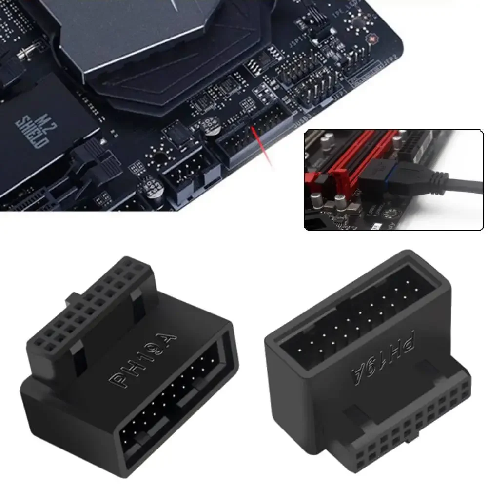 

ATX 24 Pin to 90 Degree Power Plug Adapter Desktop PC Motherboard Power Supply Cable Connectors Modular for Power Supply Cables