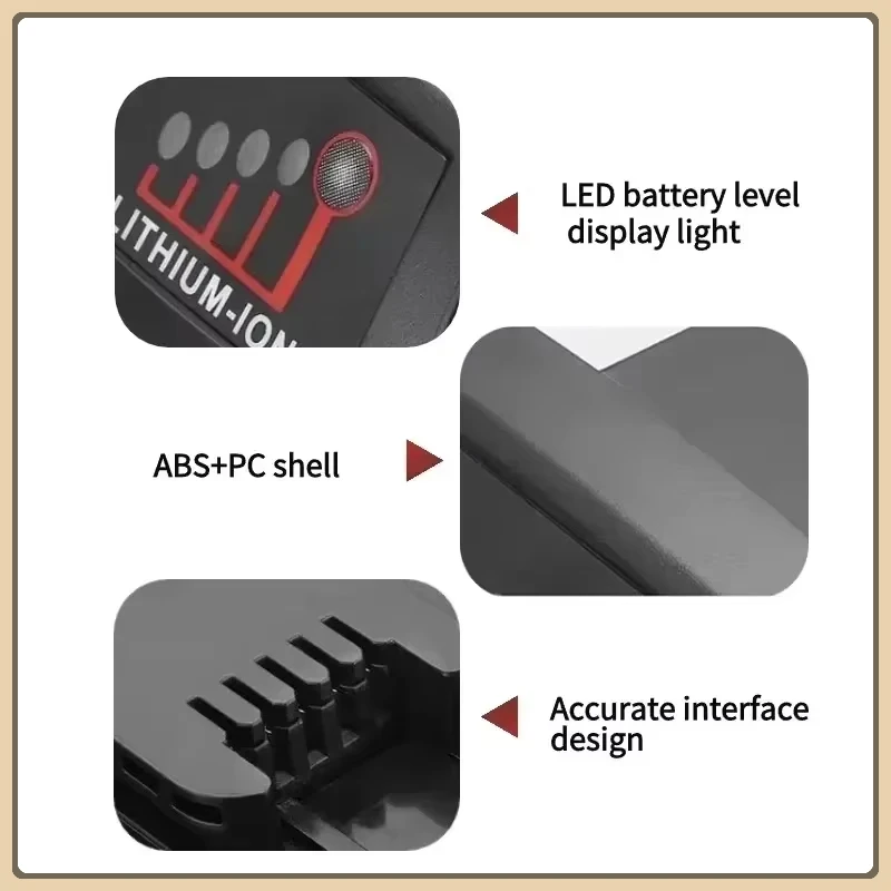 2025New for Milwaukee 18V12000mAh Apply To M18 48-11-1815 48-11-1850 2646-20 2642-21ct Replacement Lithium Battery for Milwaukee