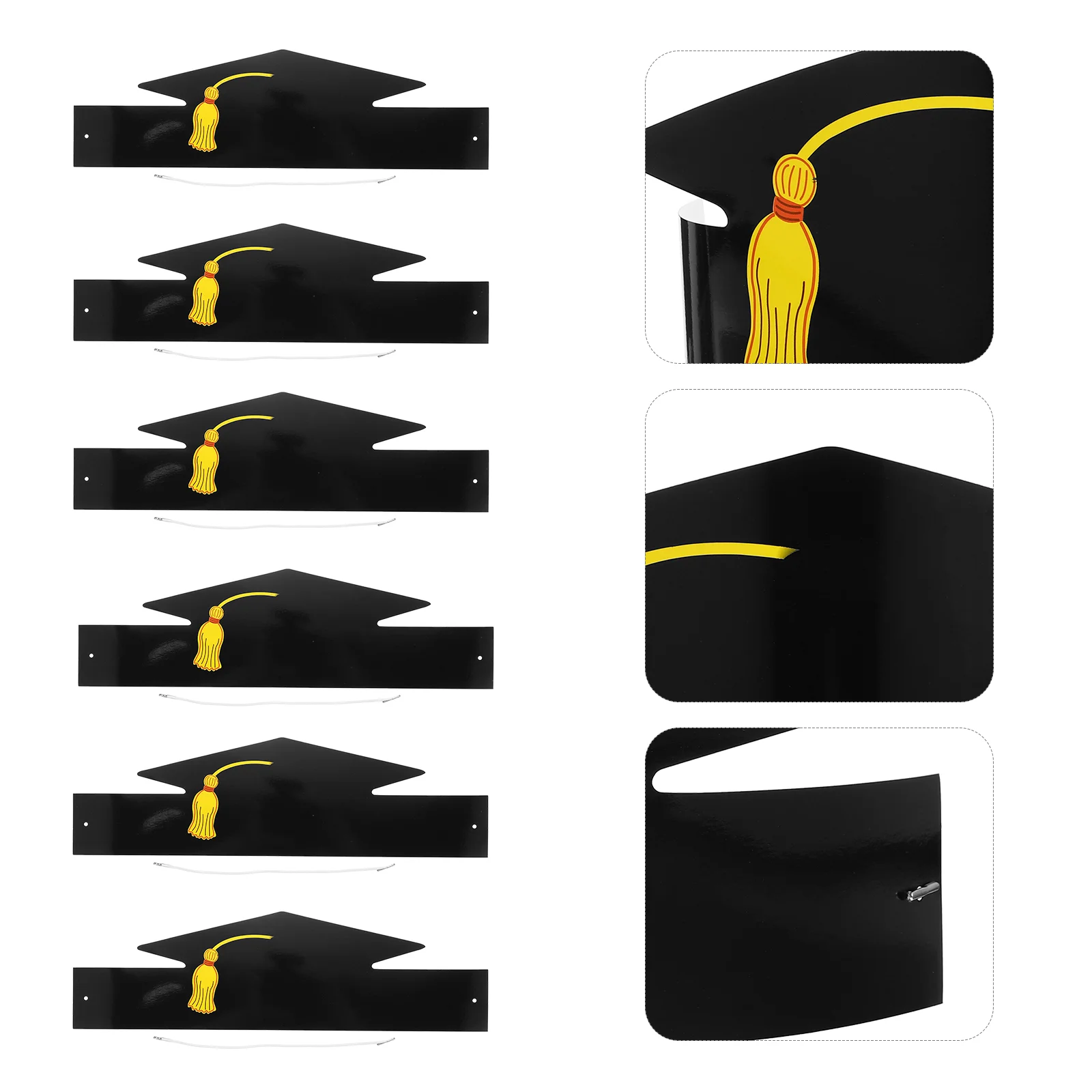 

12 Pcs Preschool Graduation Decorations Doctor Paper Hat Props Decorate Hats DIY Craft Party for Adults