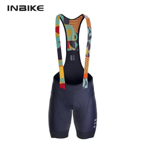 INBIKE 남자 MTB 사이클링 턱받이 반바지 자전거 타기 바지 남자 전문 자전거 반바지 남자 도로 자전거 산악 사이클링 의류