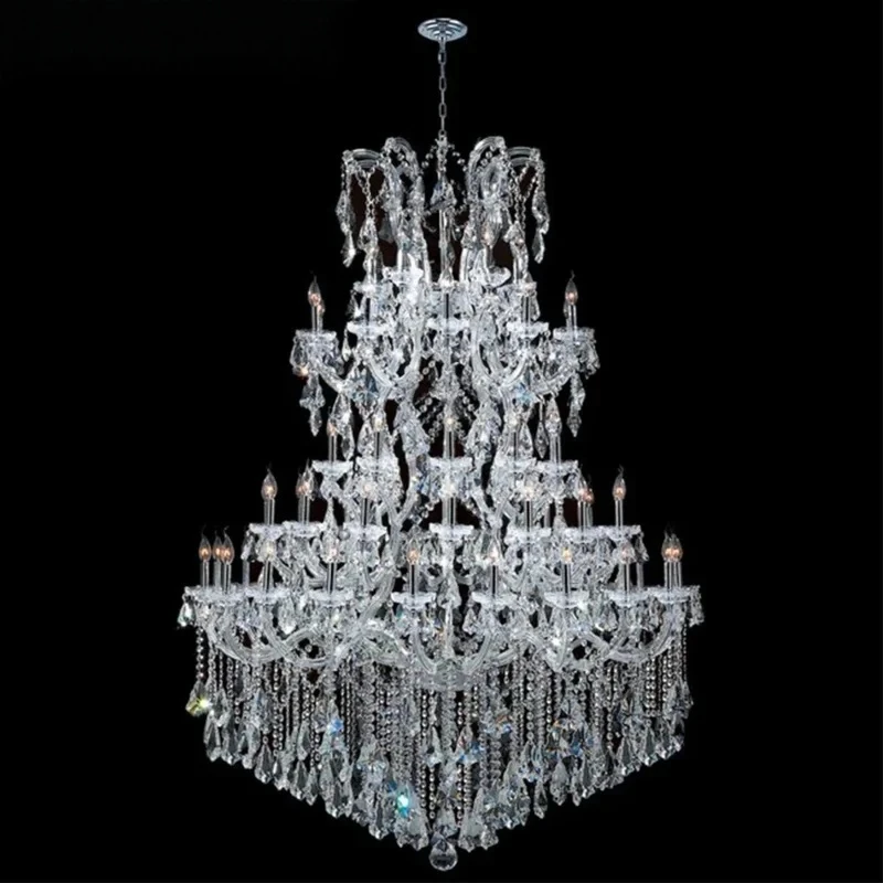 Maria Theresa Chandelier Luxury Clear Crystal Ceiling Chandelier Lighting Led Empire Royal Gold Hanging Light Fixture For Foyer