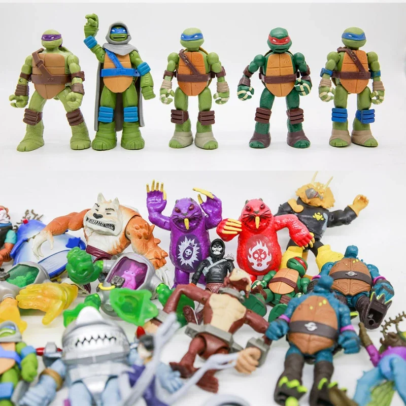 Teenages Mutants Ninja Turtles Movie Version Michelangelo Donatello Movable Joint Action Figure Model Toys Collect Ornaments