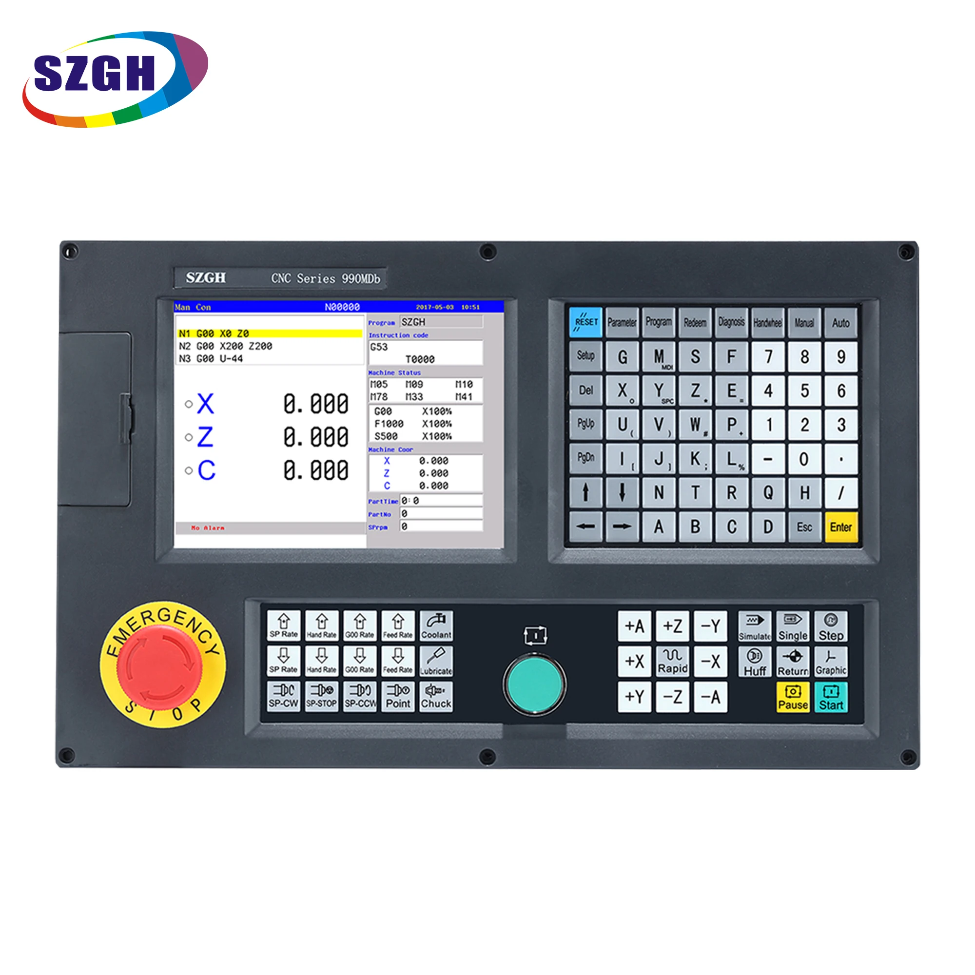 High Quality 4 Axis Controller for Cnc Milling Machine Mini VMC Control Board Plc Programming USB Panel