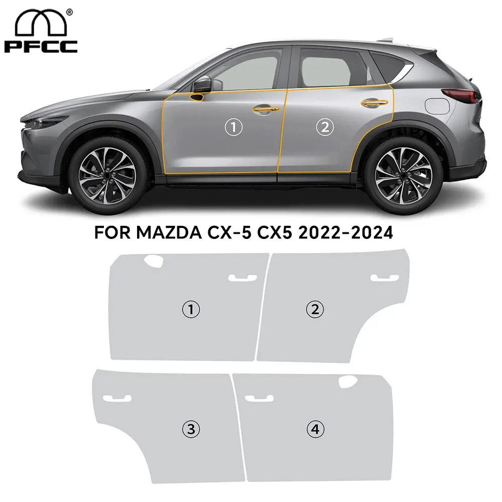 

Custom Car Doors For Mazda CX-5 CX5 2022-2024 Precut Paint Protection Film Clear PPF Anti-scratch Exterior Transparent Kit