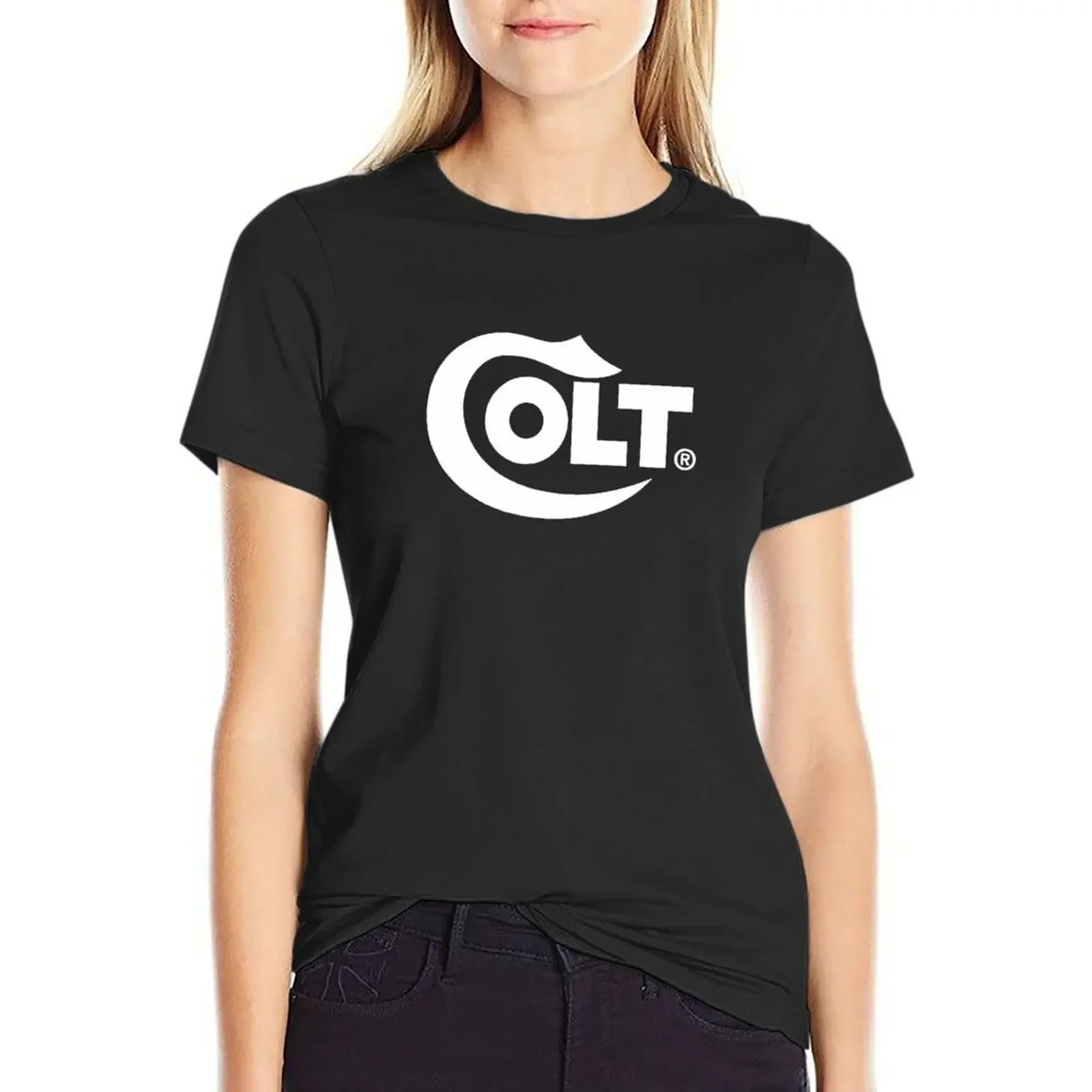 

Colt T-Shirt tops funnys summer top Womens clothing