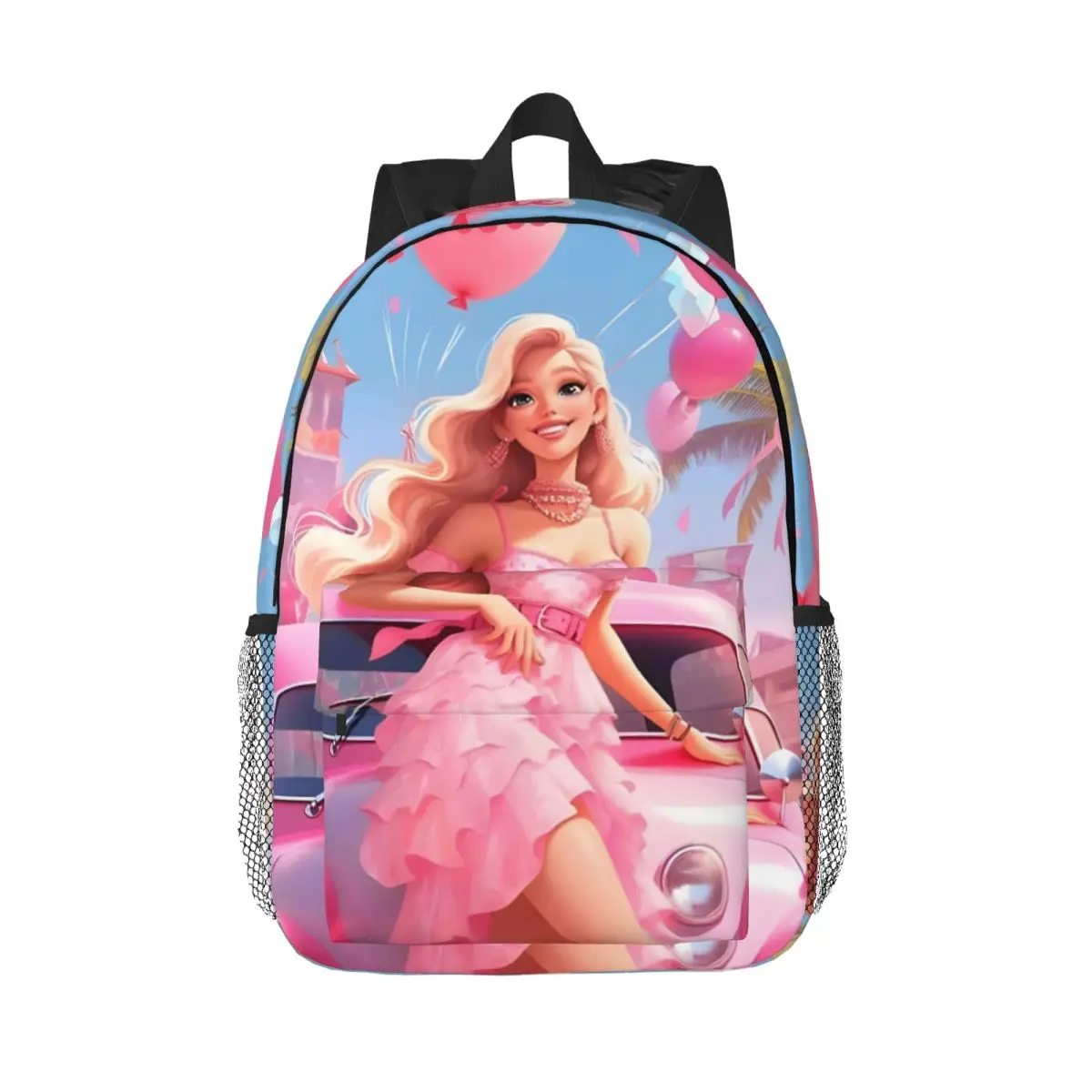 Cartoon Bratz Girl Backpack Boys Girls Bookbag Casual Children School Bags Laptop Rucksack Shoulder Bag Large Capacity 15 inch