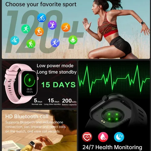 Imagen 2 del producto Xiaomi Lady Watches 2026 nuevo reloj inteligente para mujer pantalla completamente táctil Bluetooth llamada impermeable deporte Fitness Tracker Smartwatch hombres