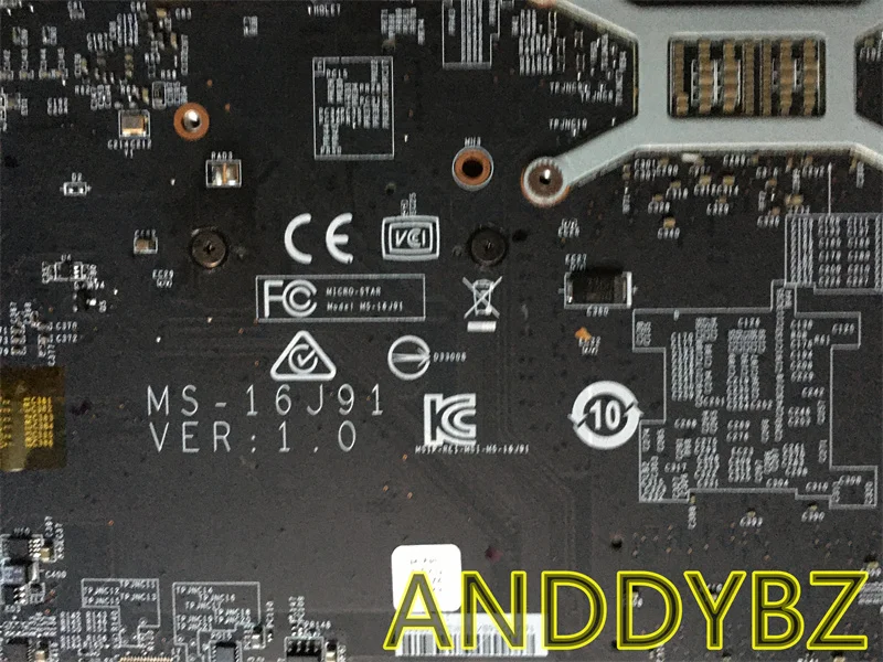 FOR MSI GP72 GP62 GL62M 7REX GE62VR GE72VR GL72VR Motherboard MS-16J91 MS-179B1 WITH I7-7700HQ CPU GTX1050M test OK