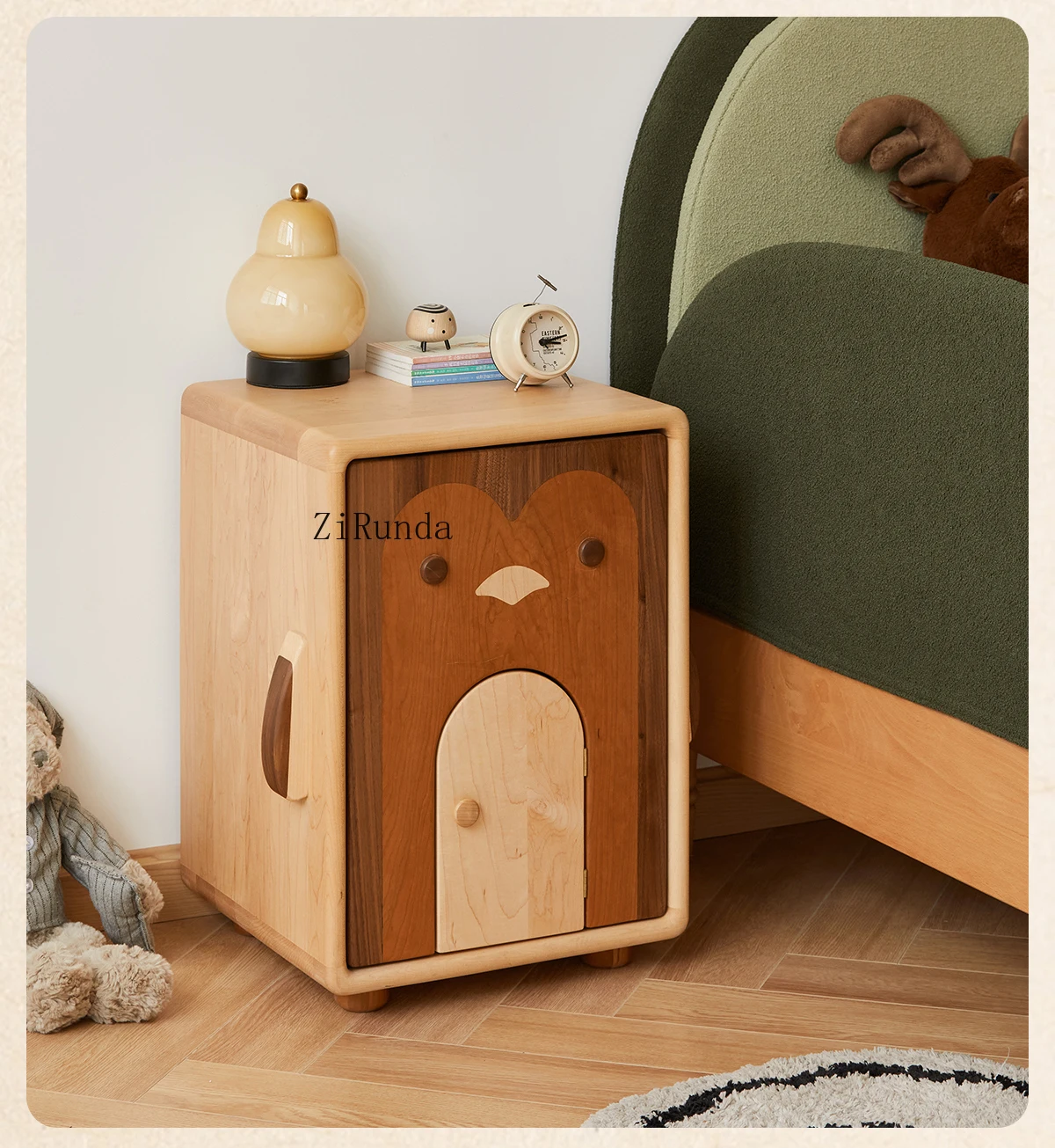 **Children's Bedside Table, Small Cabinet, Storage Cabinet, Bedroom Storage Card