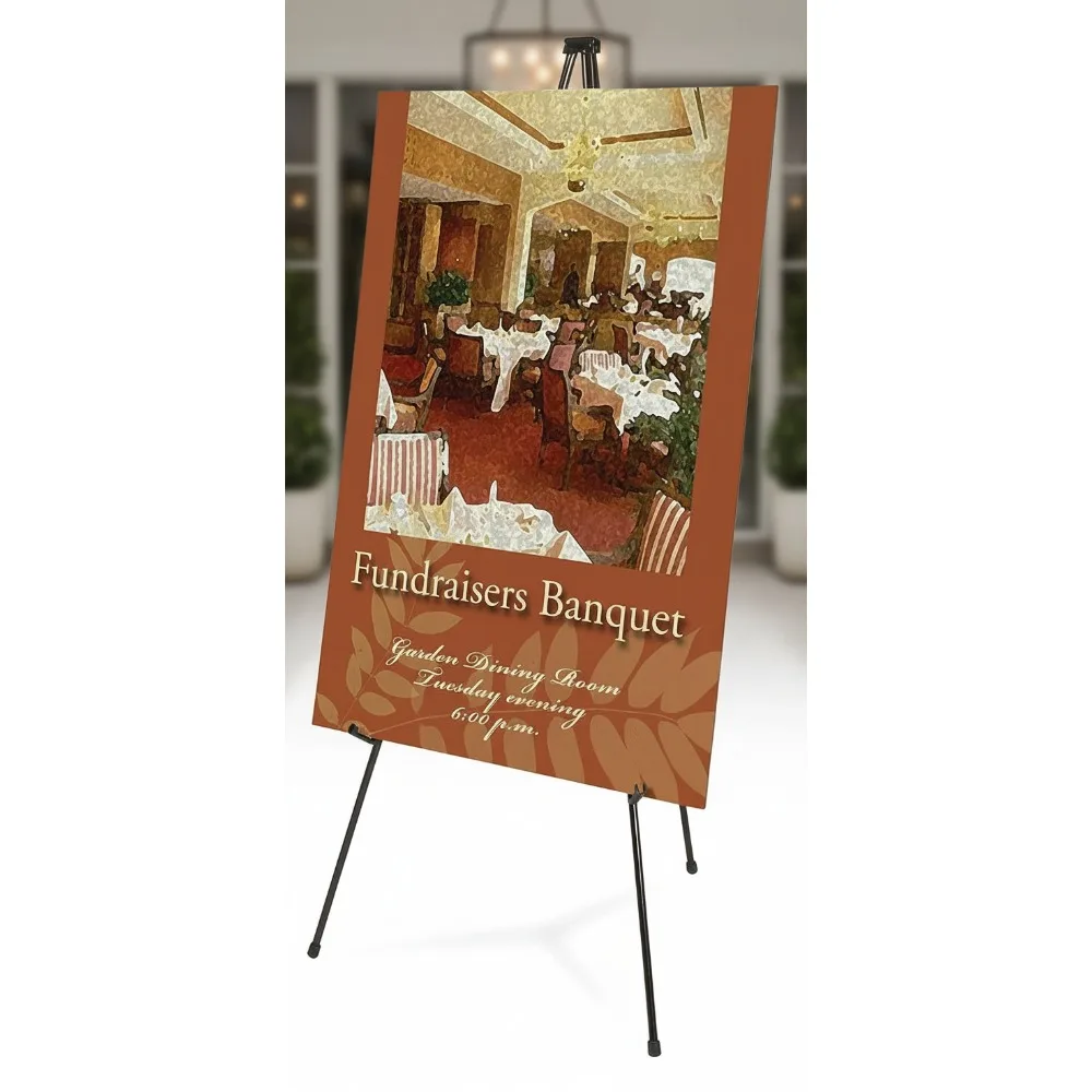 

6-дюймовый сверхмощный мольберт-подставка для штатива, вместимость 10 фунтов, складной портативный дисплей для презентаций и торговых шоу