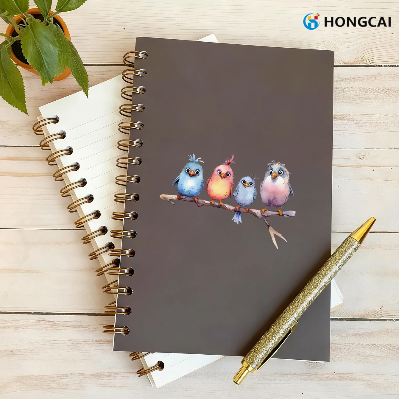 8 Adorable and Playful Birdies UV DTF Stickers Easy to apply, perfect for decorating mugs, phone cases, and home decor items