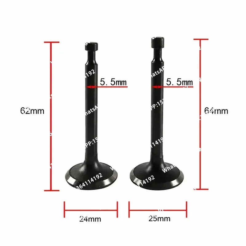 168F 170F Valve intake and Exhaust valve For GX160 GX200 168F 170F engine Intake and Exhaust Valve