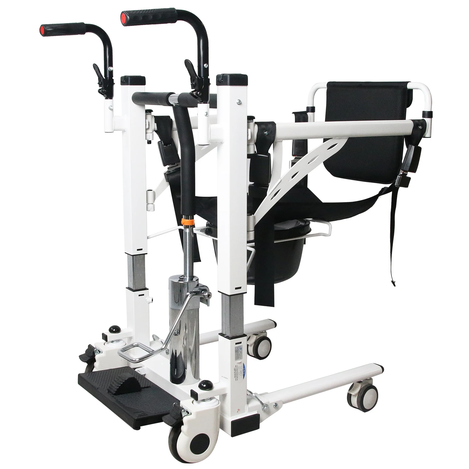 Patient Transfer Lift Chair Toilet Chair for Elderly Hydraulic Lift Chair Portable Home Care Equipment Lift And Transfer Chair