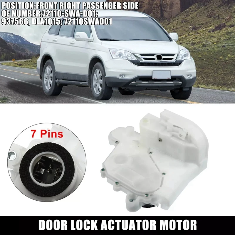 

AU04 -4Pcs/Set Front Rear Door Lock Actuator Latch For Honda CR-V 07-11 72110-SWA-D01 72150SWAA01 72610-SWA-A01 72650-SWA-A01