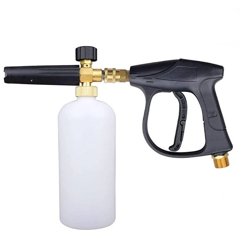 High pressure water gun snowflake foam pot set 1L car wash foam spray pot 1/4 quick insertion water gun foam pot