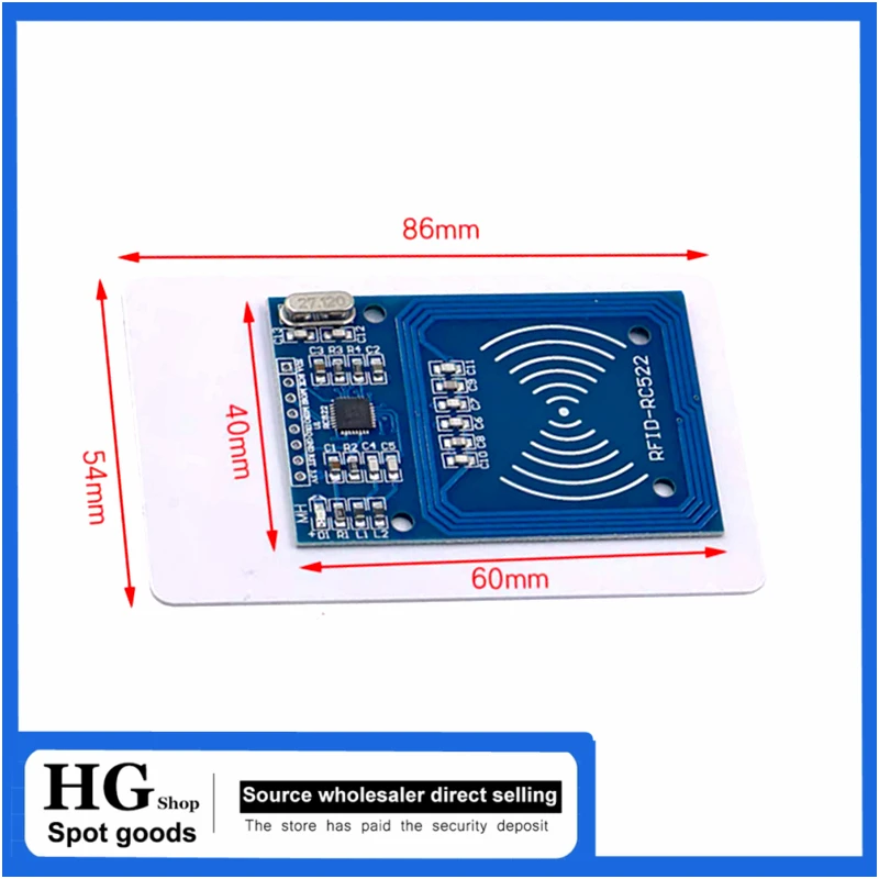 1-10pcs/Lot  MFRC-522 RC522 RFID RF IC Module S50 SPI Writer Reader Sensor Card Module Kits 3.3V DC 13.56Mhz