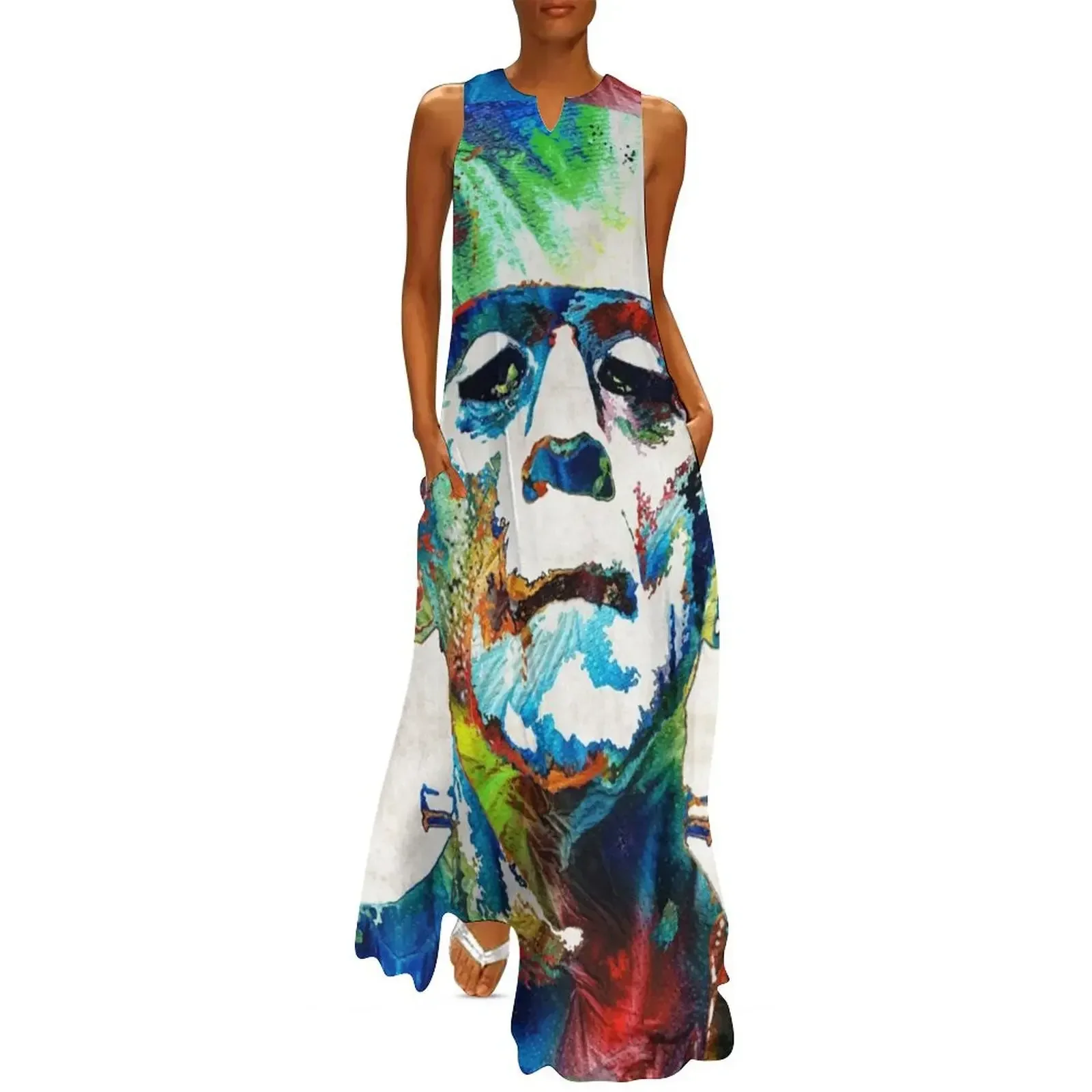 

Frankenstein Art - Colorful Monster - By Sharon Cummings Long Dress dresses for prom Dress