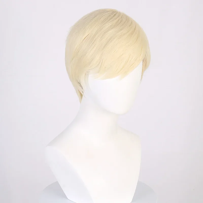 HOT Movie Ken Barbie Cosplay Wig Kyo Short Blonde Wigs for Ken Halloween Costume