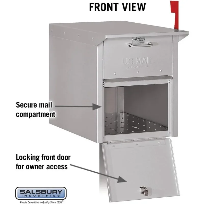 4350slv Mail Brust, silber