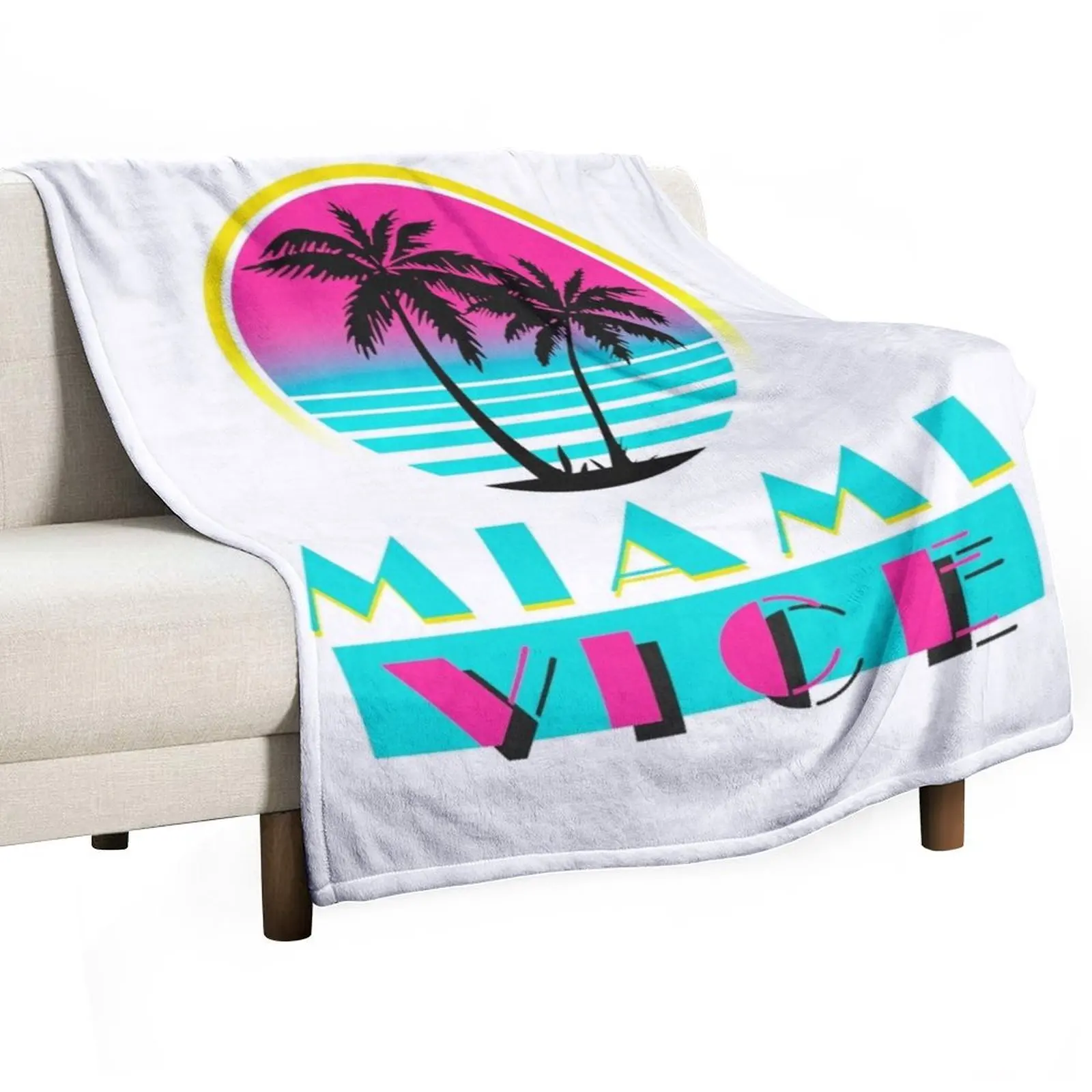 

Miami Vice Throw Blanket warm winter Moving christmas decoration Blankets For Sofas Blankets