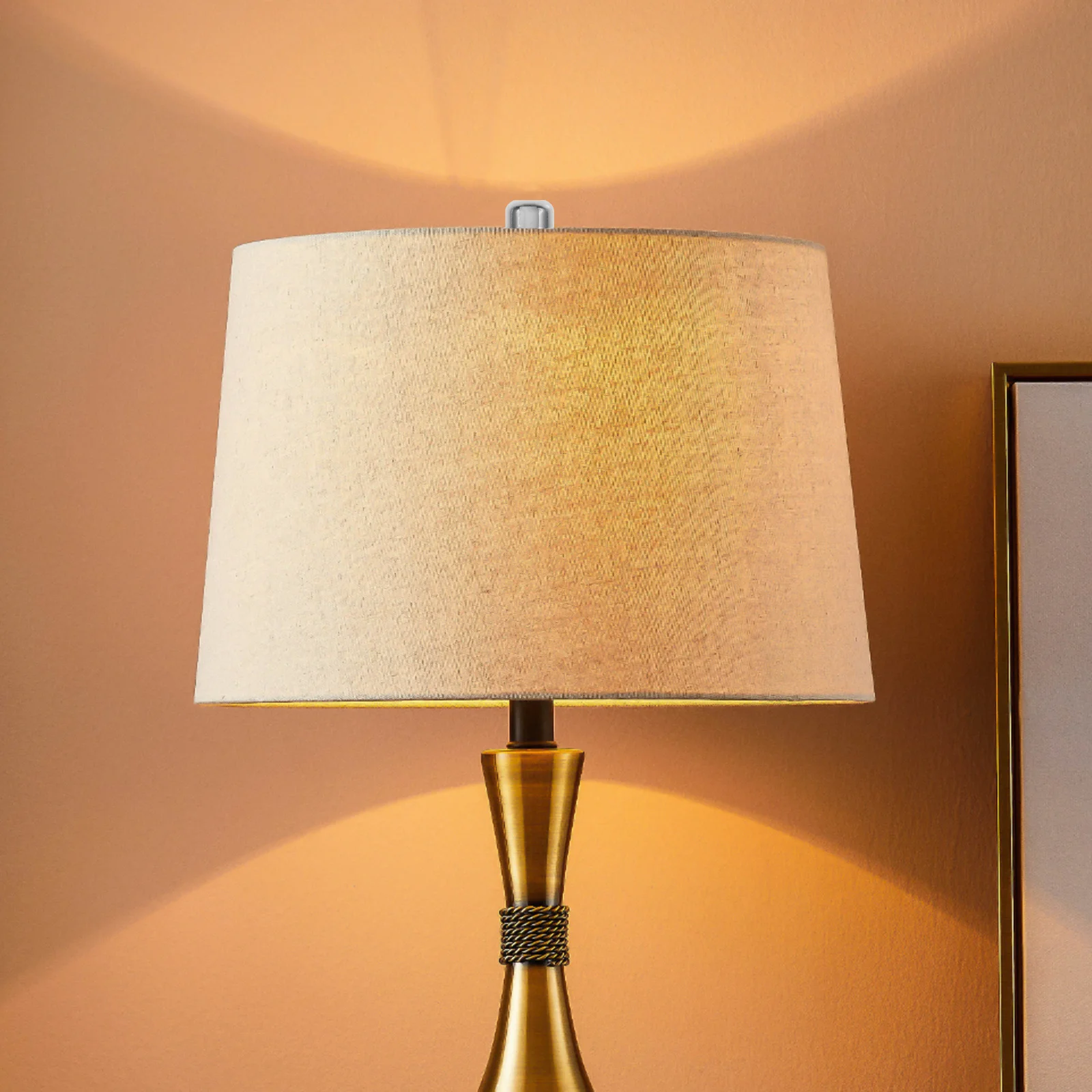 

8Pcs Metal Ball Finial Caps for Lamp Shade Holder Iron Knob Top Harp Decorative Lamp Shade Screw on Replacement