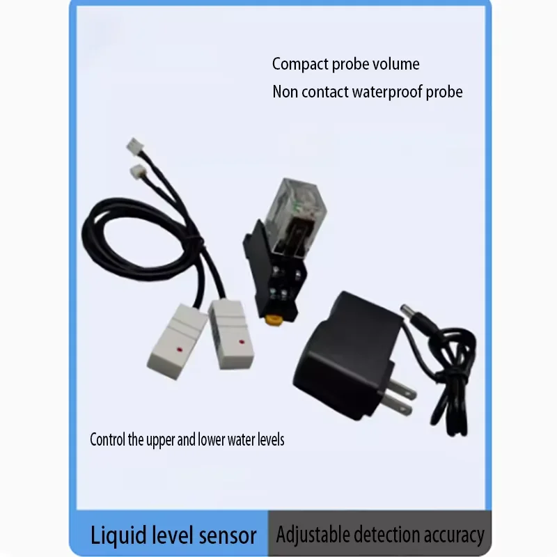 Non contact external mounted pipeline water tank liquid level sensor water level liquid induction switch relay output probe