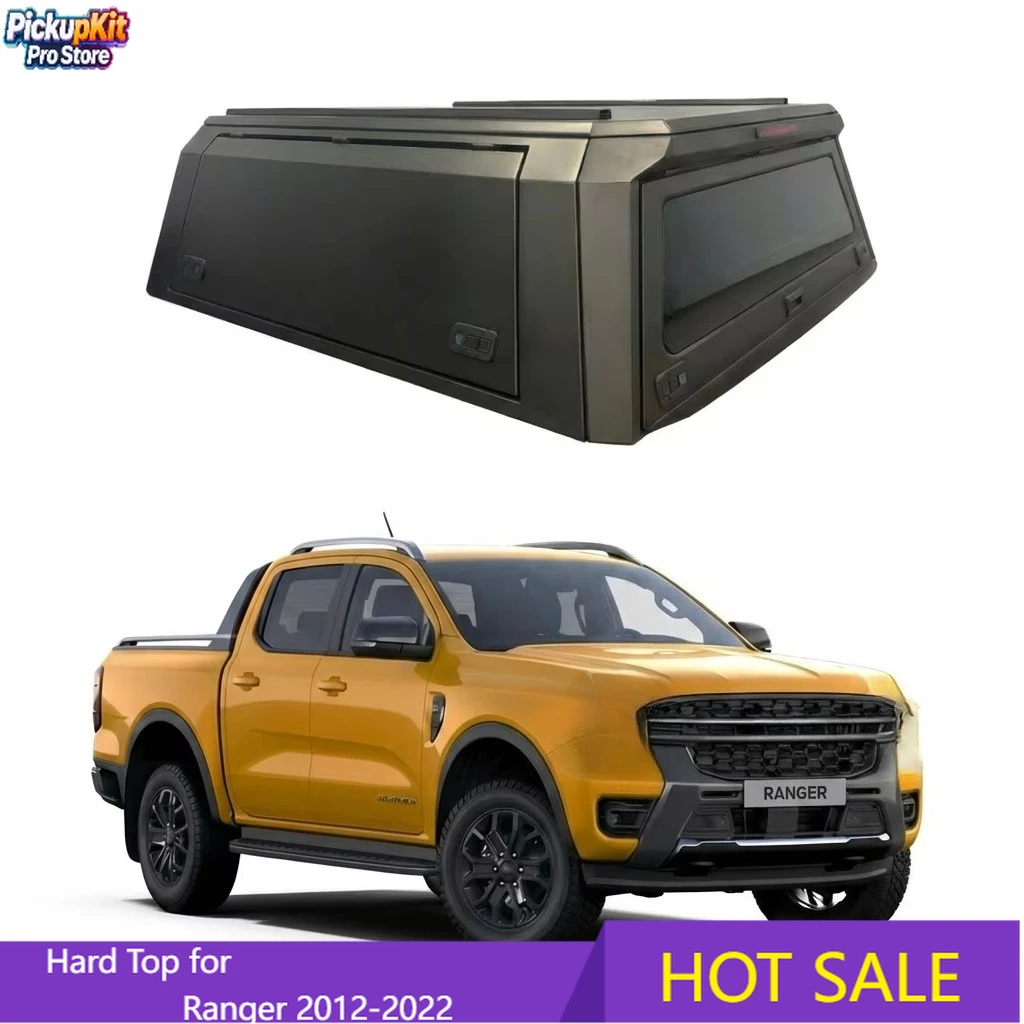 

4x4 Aluminum Pickup Hardtop Topper for Ranger 2012-2022 Waterproof Camper Truck Canopy with Manual Locking