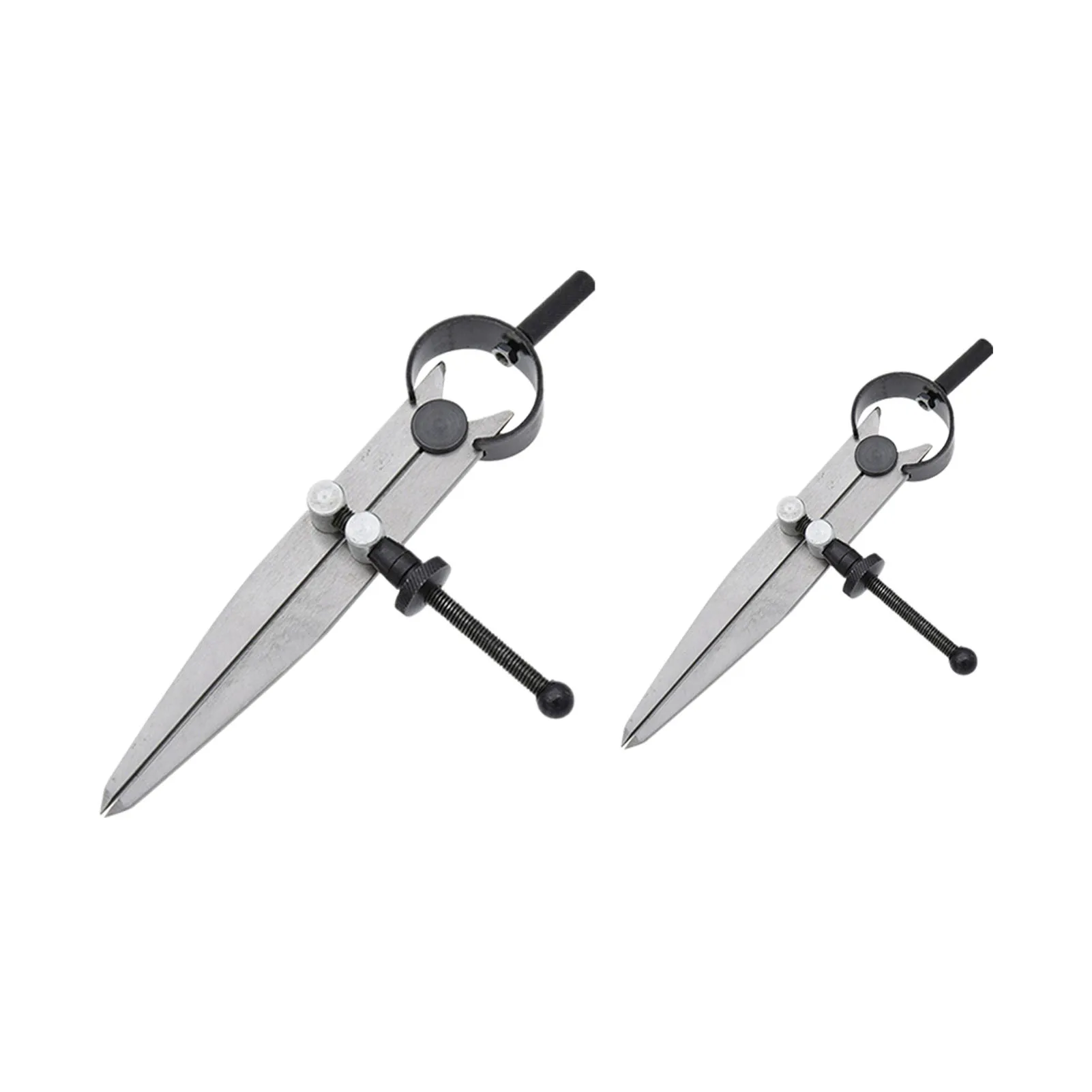 Divisor de ala ajustable para dibujo, herramientas de costura de dibujo geométrico portátil, cuero, metalurgia multifuncional, bricolaje, 2 uds.