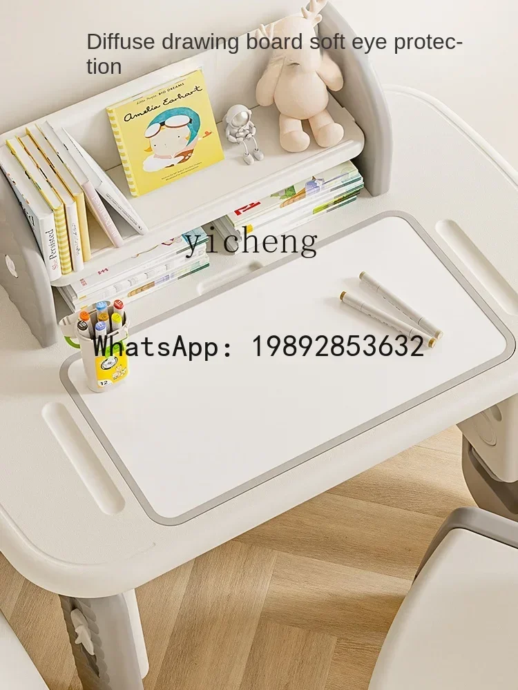 مكتب تعليمي قابل للتعديل للأطفال من AH، مجموعة التعليم المبكر، مكتب كتابة، طاولة صغيرة لرياض الأطفال، منطقة القراءة #3