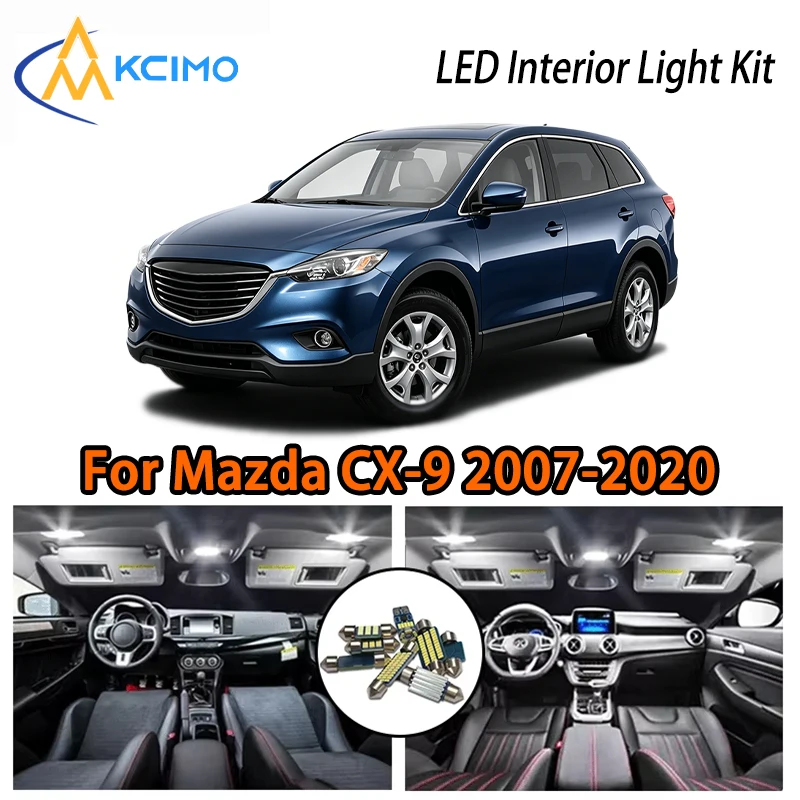 

Светодиодный комплект для Mazda CX-9 2007-2020, двухцветные, суперяркие, простые в установке, атмосферные внутренние светильники