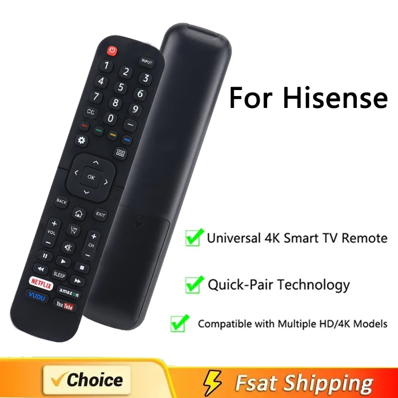 

HIGH QUALITY ABS REMOTE CONTROL EN2A27 FOR HISENSE HD SMART TV HIGH QUALITY ABS REMOTE CONTROL EN2A27 FOR HISENSE HD SMART TV