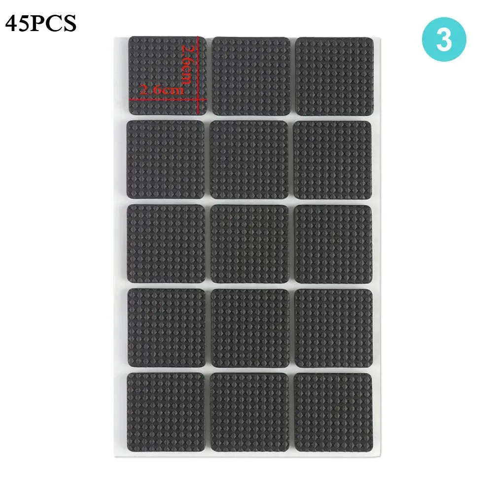 

3/18/45/72Pcs Soft Furniture Leg Chair Fittings Self-adhesive Table Furniture Leg Pads Floor Protector Anti Noisy Anti-slip Mat