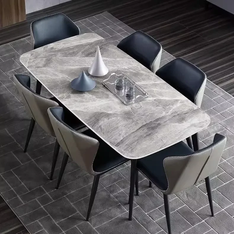 Ceramic Dining Table Rectangular Service Marble Sedentary Extendable Dinning Tables Sets Luxury Mesa Plegable Cafe Designer
