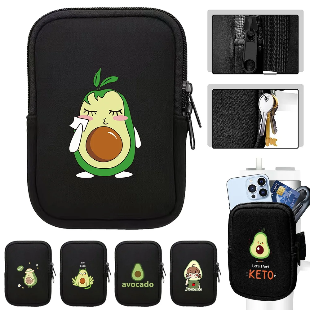 Unisex Water Cup Bags Outdoor Handheld Water Bottle Pouch Sports Fitness Accessories Small Item Storage Bag Avocado Series