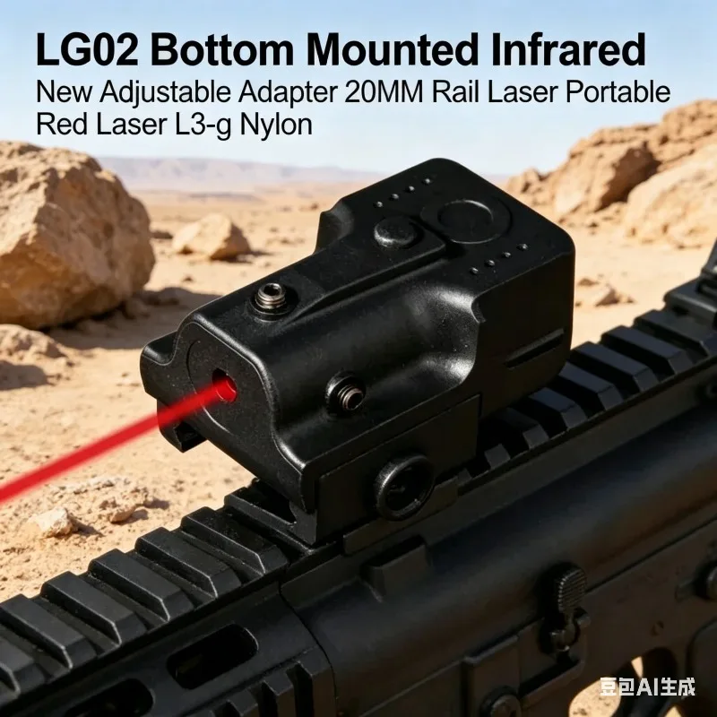 

LG02 Bottom Mounted Infrared Laser 20MM Rail Mount Adjustable Red L3-g Nylon Tactical Laser Sight For Outdoor Shooting