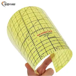 1PC Hem Sewing Ruler Hot Iron Ruler Patchwork Hot Hemmer Pressing Tool Heat Resistant Ruler Sewing DIY Tools Measuring Tools