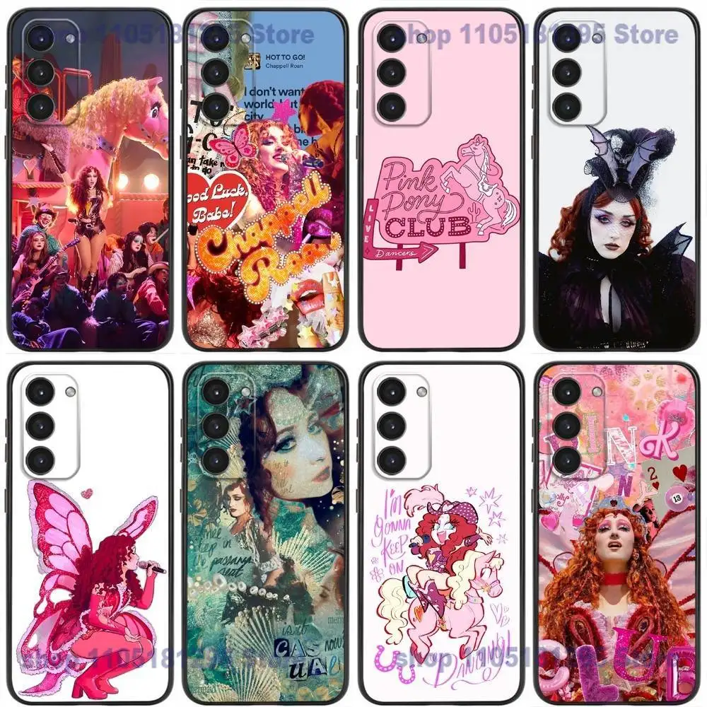 

C-Chappell Roan Phone Case For Samsung Galaxy A32,21s,22,31,52,53,72,73,Note20,8,9,10 Soft Silicone Black Cover