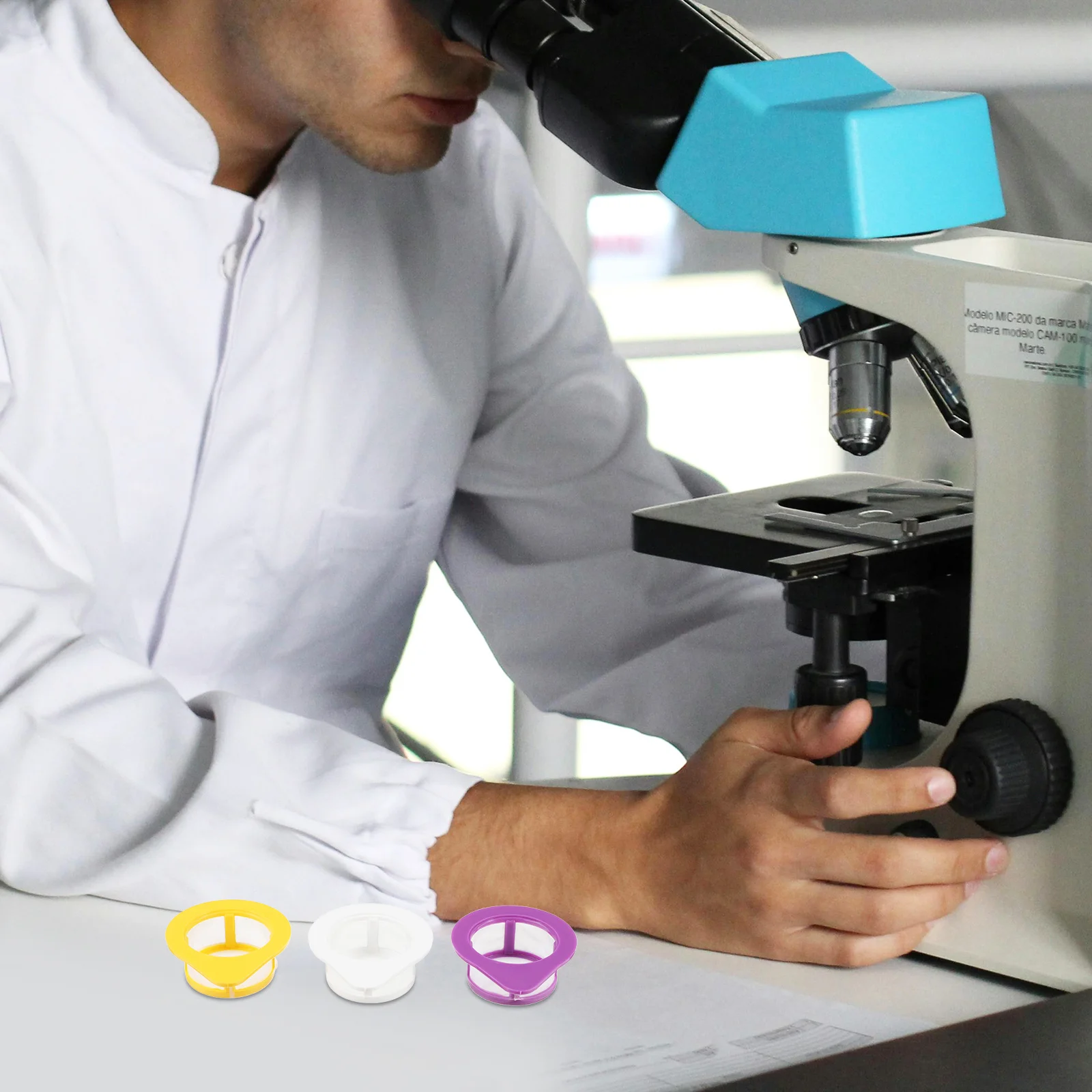 

3pcs Cell Strainer Nylon Mesh Lab Filtration Kit Laboratory Sieve For Cell Straining Separation Experiment Tool