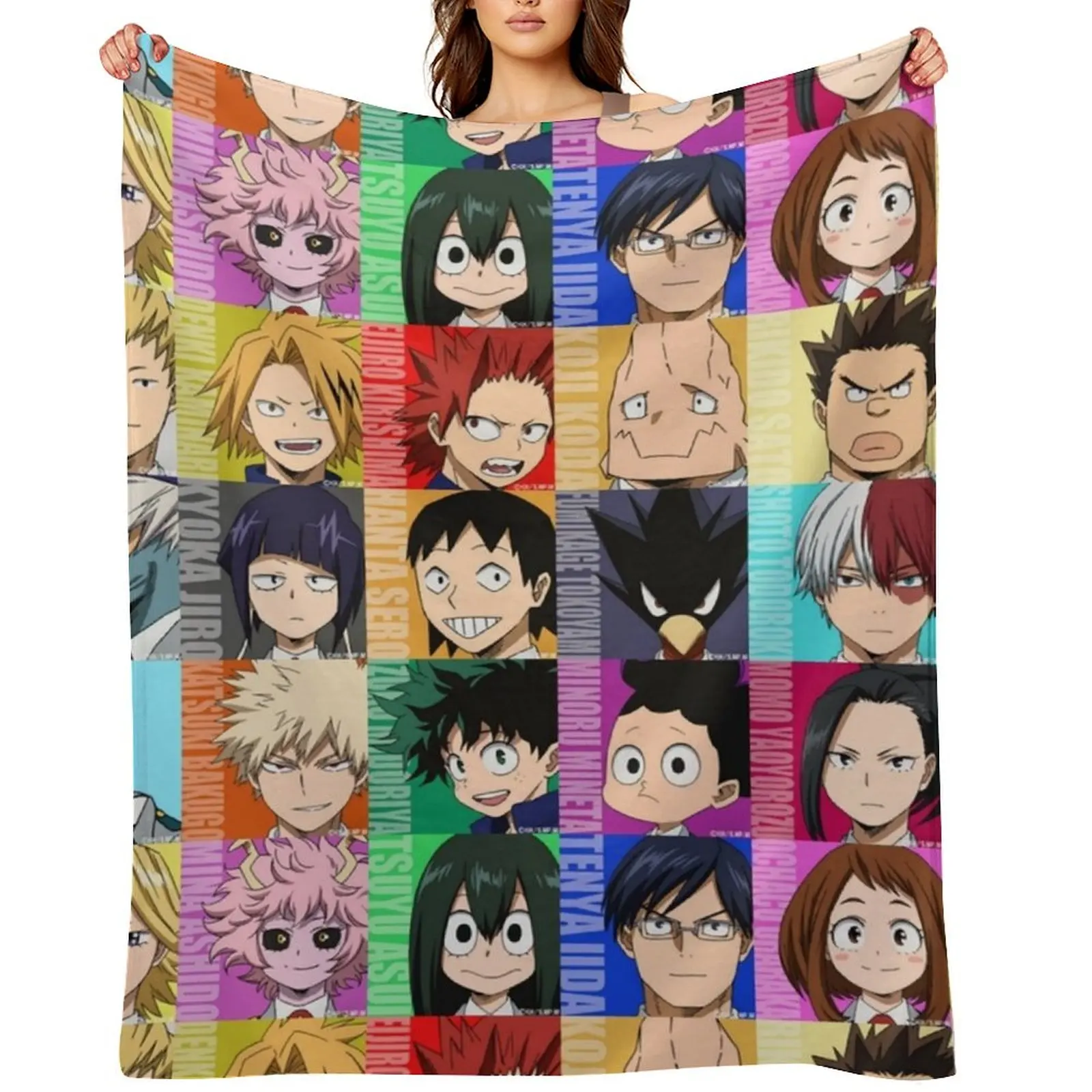 

Class 1-A Throw Blanket Sleeping Bag Hair Soft Plush Plaid blankets ands Blankets