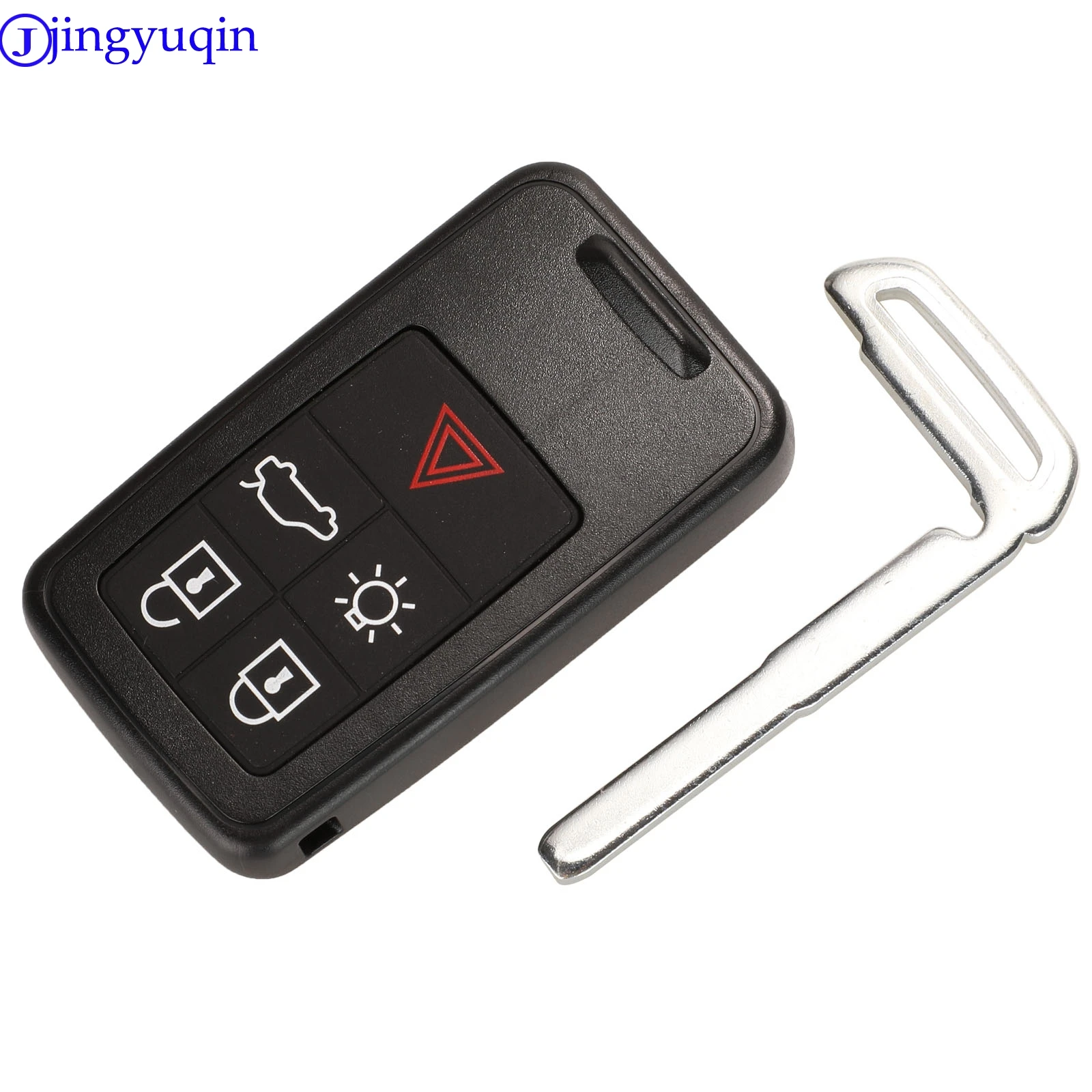 jingyuqin 5 Button Remote Key Smart Car Key Fob 434Mhz ID46 Chip For Volvo XC60 S60 S60L V40 V60 S80 XC70 KYDZ Uncut Blade