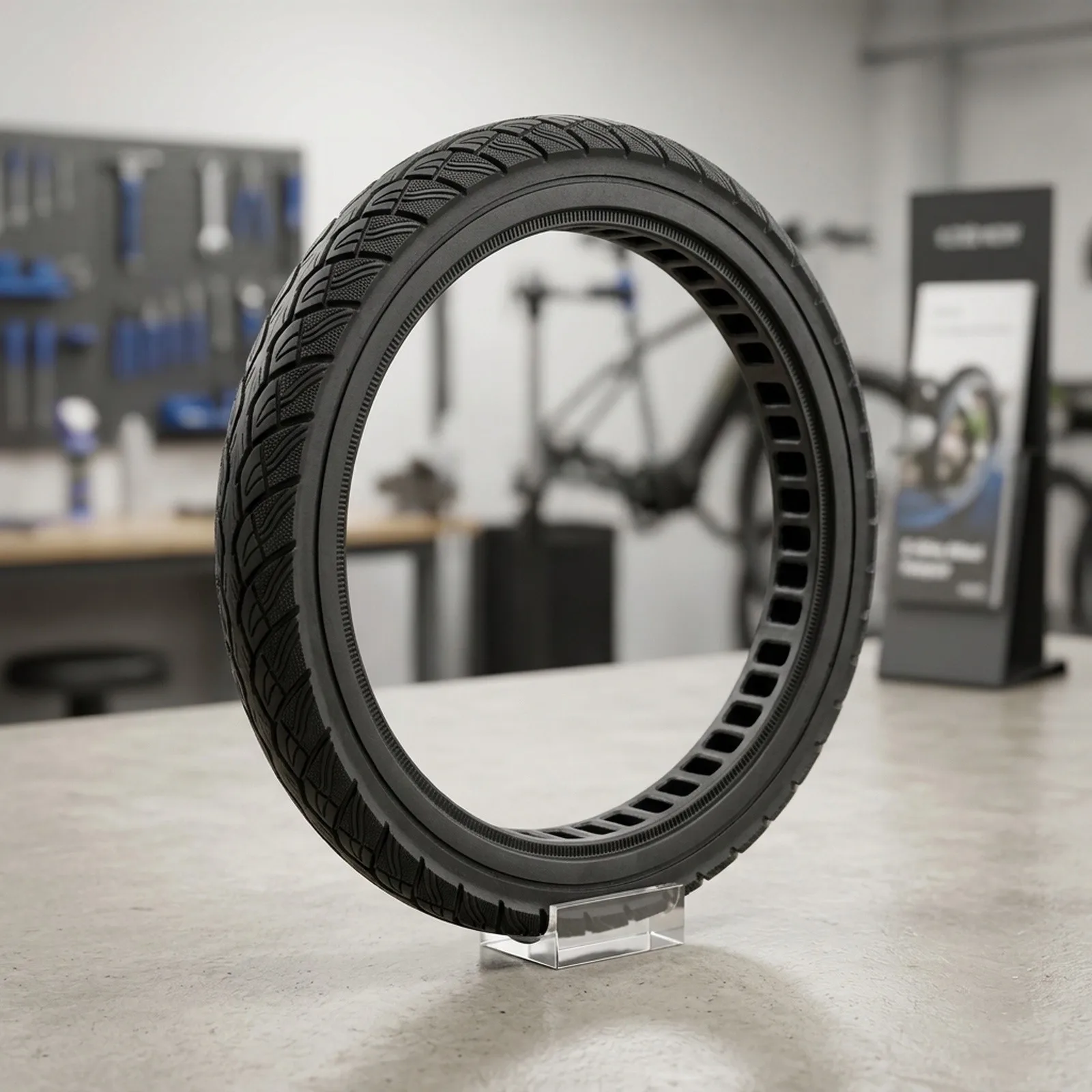 Shared Bike Part Black Tire Puncture-proof Construction Weighs 1400g Robust Daily-use Design for urban Commuting