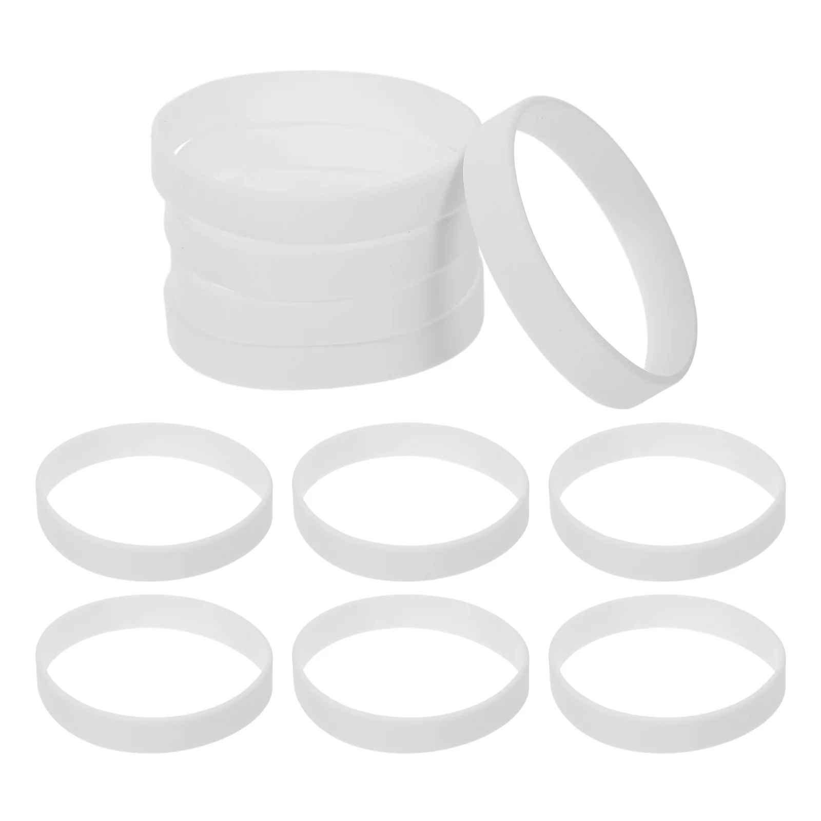 

50pcs Silicone Wristband Bracelets Elastic Fit For Sports Men Women Party Favor Festival Outdoor Event Accessories Bulk Hand