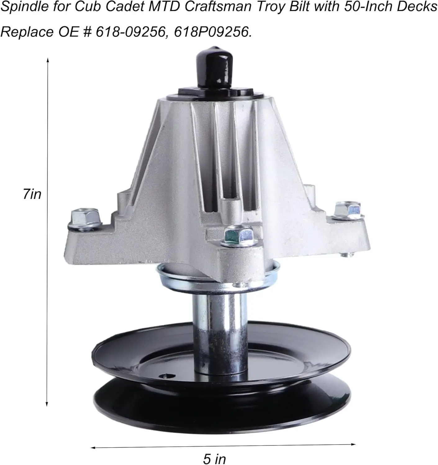 618-09256 618P09256 Deck Spindle Assembly for Cub Cadet for MTD Craftsman Troy Bilt ZT1-50 Z5600 Mustang Z50 50-Inch Deck Mowers