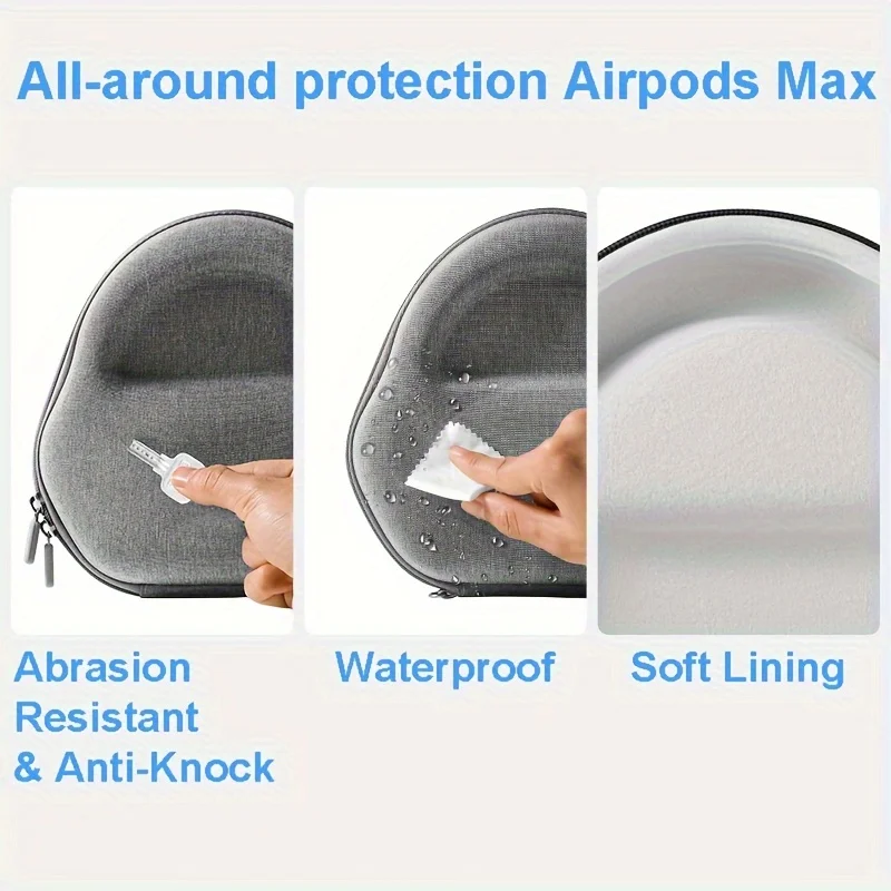 Case for AirPods Max Travel Case - Durablility and Lightweight Organizer with Charging Cable Storage for Apple AirPods Max image 5